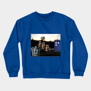 the tardis has come Crewneck Sweatshirt